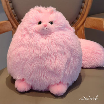 Winsterch pink cat eyes-nose detail showing adorable expression for bedtime.