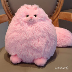 Winsterch pink cat eyes-nose detail showing adorable expression for bedtime.