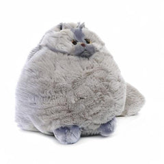 Winsterch gray stuffed cat 10in packaged box ready for gifting.