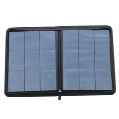 WINTRA binder side-loading pockets for easy access and secure card storage.