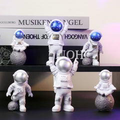 WINUSD astronaut figurines pack three figures for desk decor and gifting
