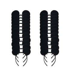 Winvin mouse deluxe ears headband in black for party dress-up