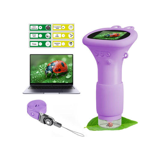WINWEND Kids Microscope Pocket 1000x magnification for exploring tiny specimens.