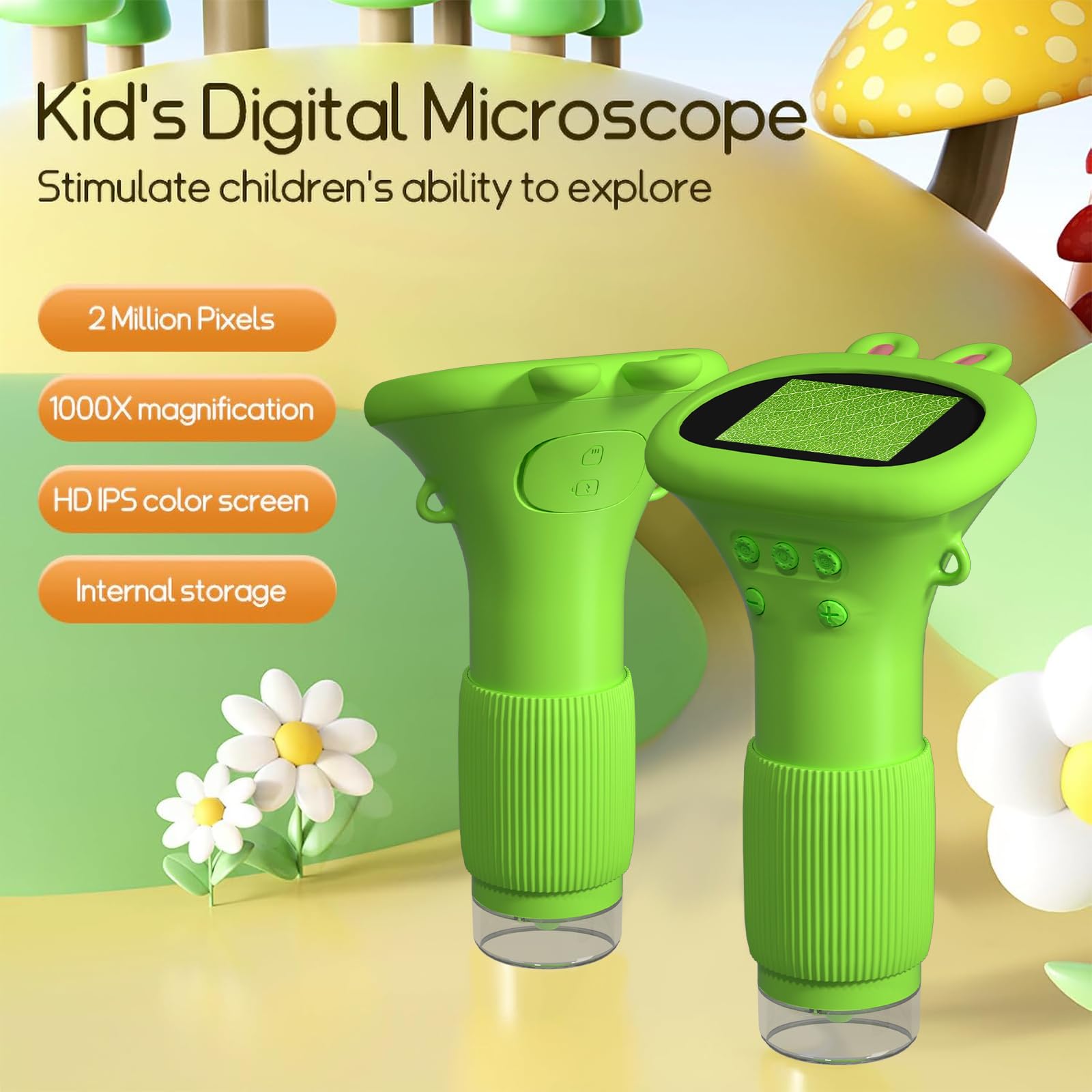 WINWEND microscope 100x-1000x magnification uncovers tiny details clearly.