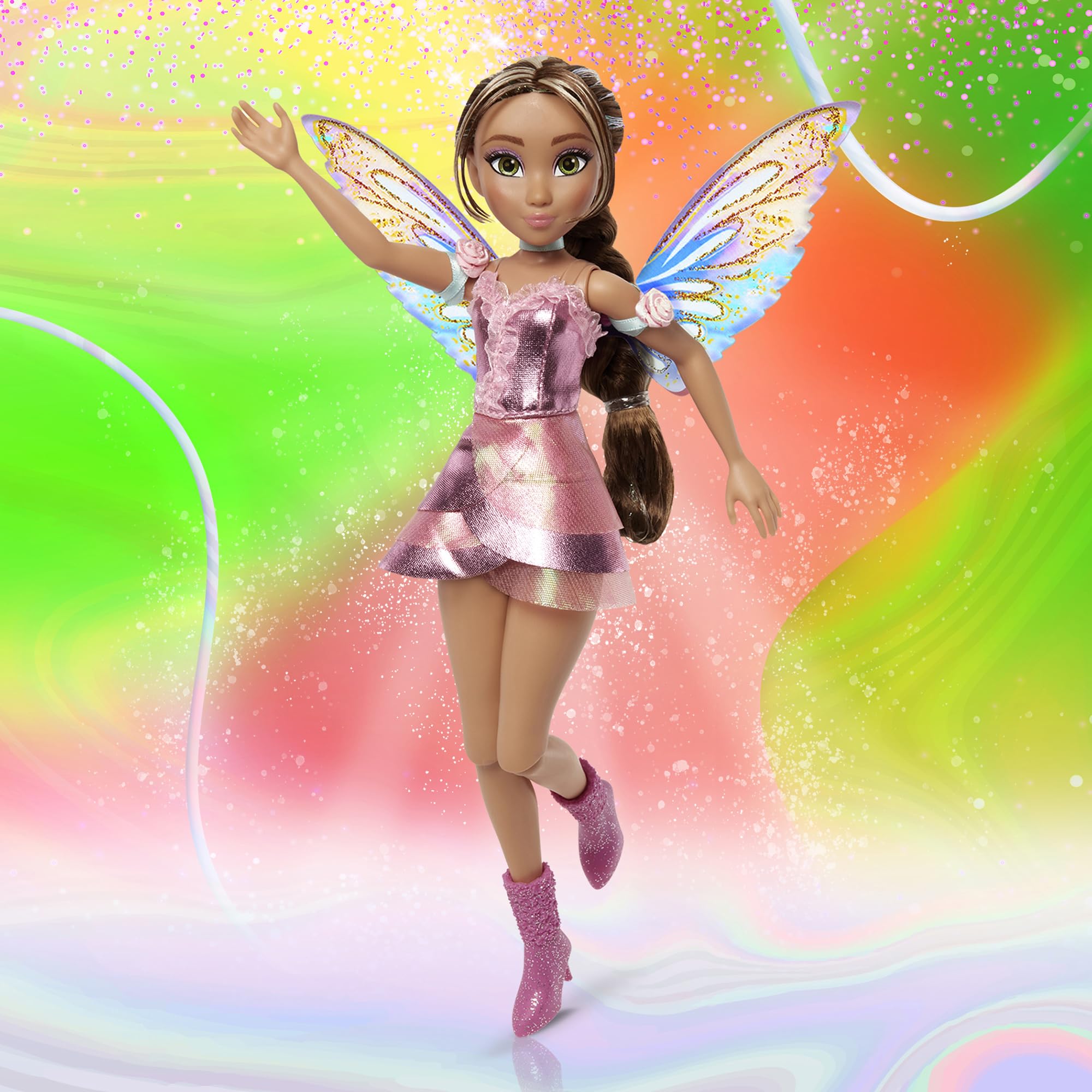 Flora Fairy Doll glitter boots add sparkle to adventures