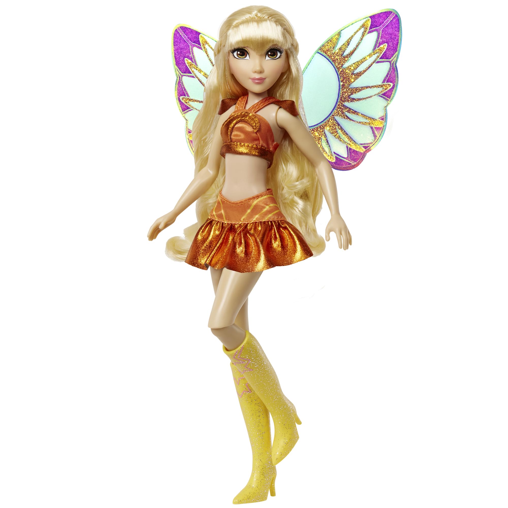 Winx Club Stella Fairy Doll with sun-kissed hair for imaginative play.
