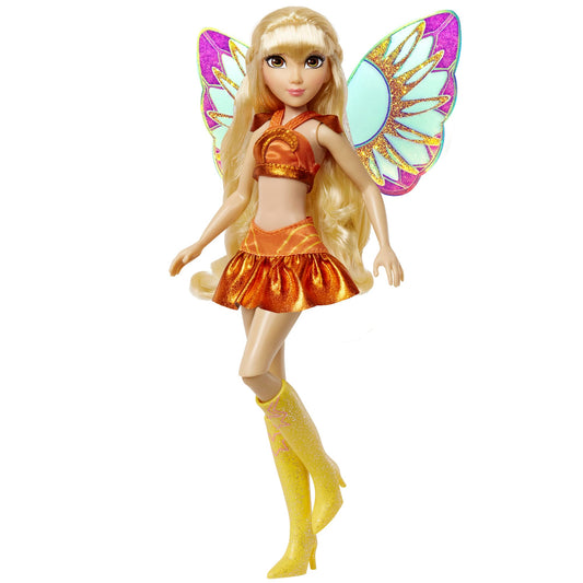 Winx Club Stella Fairy Doll with sun-kissed hair for imaginative play.