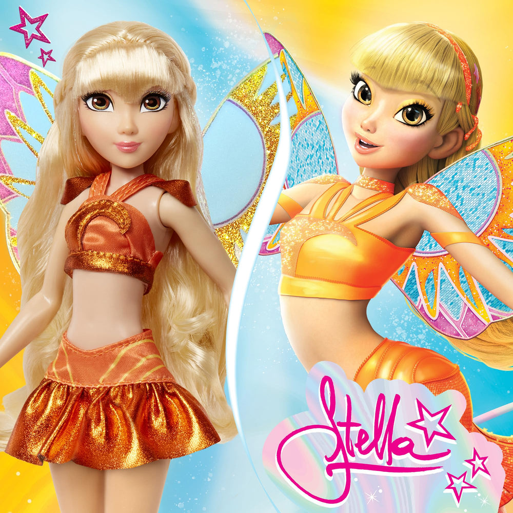 Winx Club Stella fashion doll pose-ready for storytelling and photos.