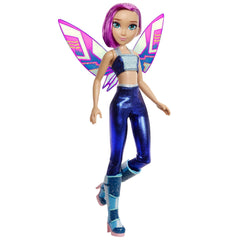 Winx Club Tecna removable wings for easy dress-up play.