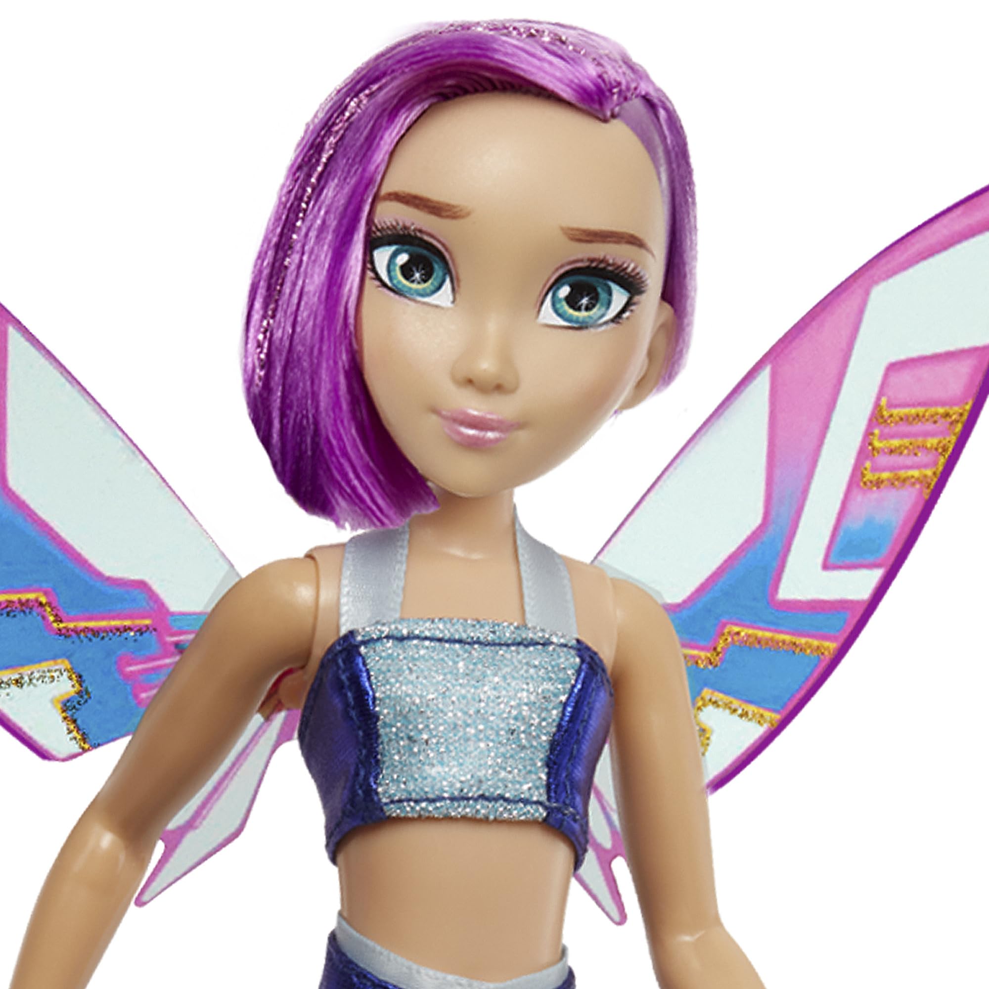 Wings attachment enables versatile Tecna poses during play.
