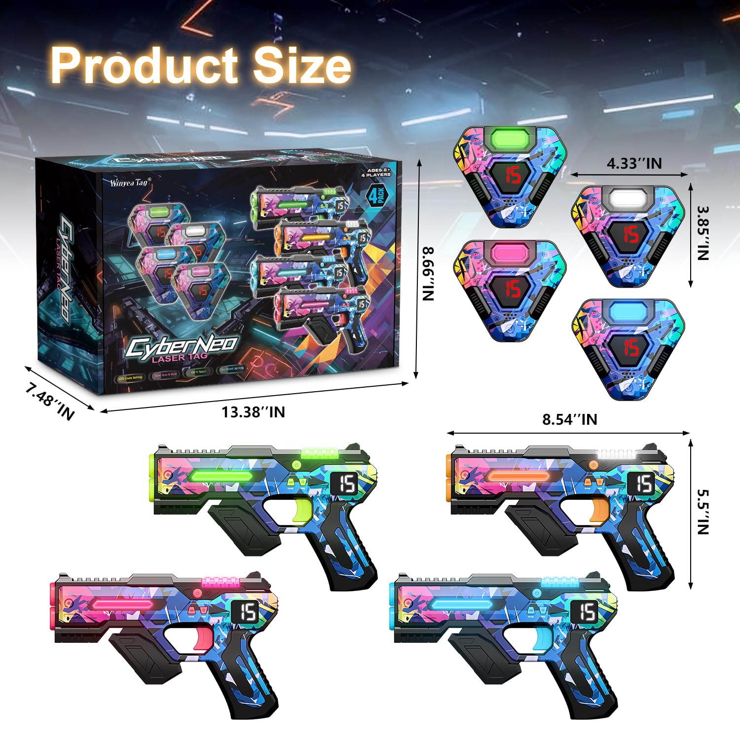 Winyea Tag laser tag gift idea for kids, teens, and families.