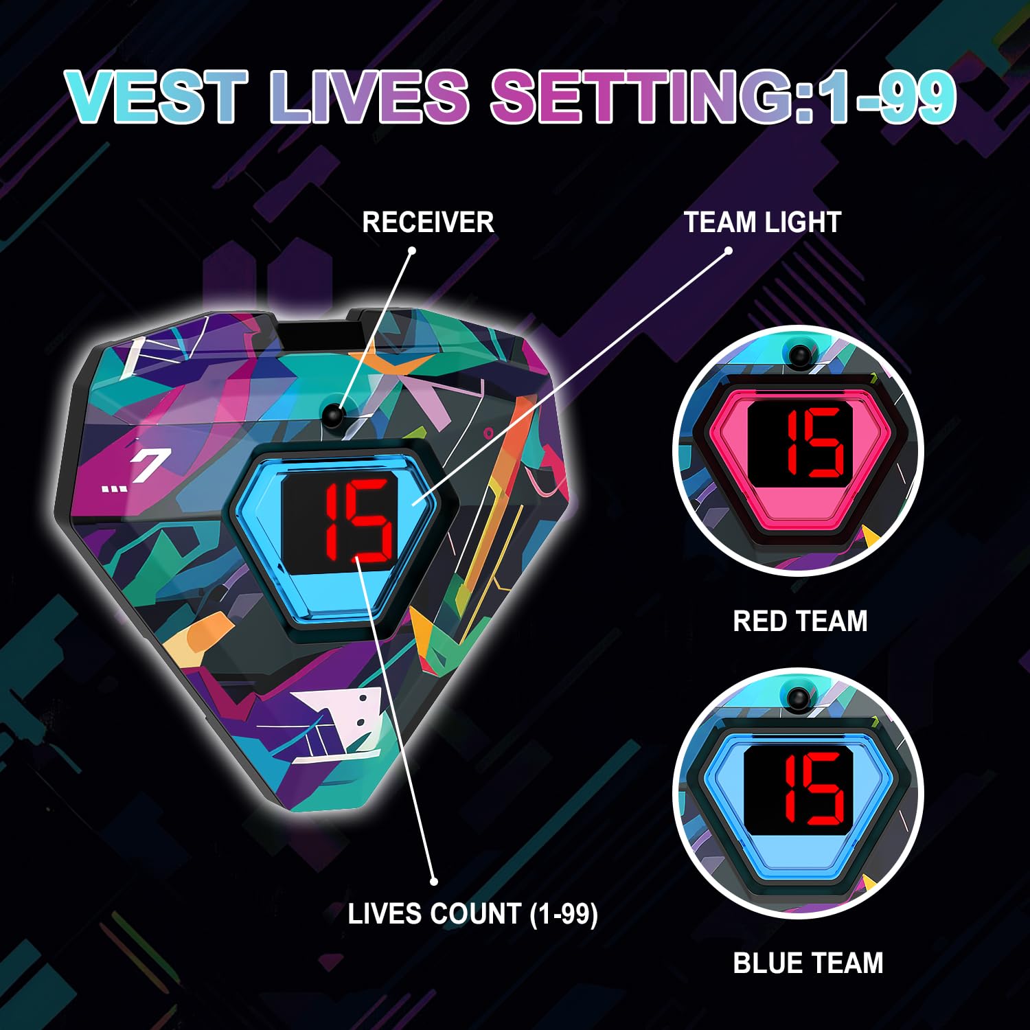 Winyea Tag four weapon modes add variety to every round.
