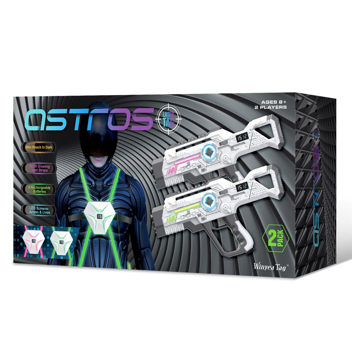 Winyea Tag laser tag gun front view for exciting indoor outdoor play.