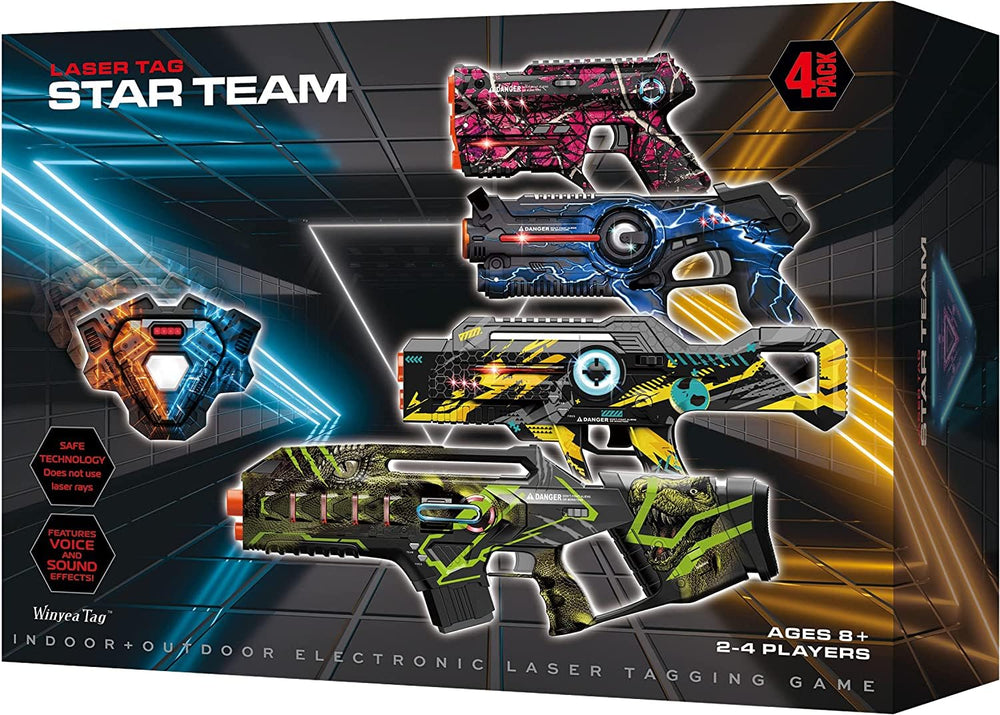 Winyea Tag laser tag gun with green pattern for exciting outdoor battles.