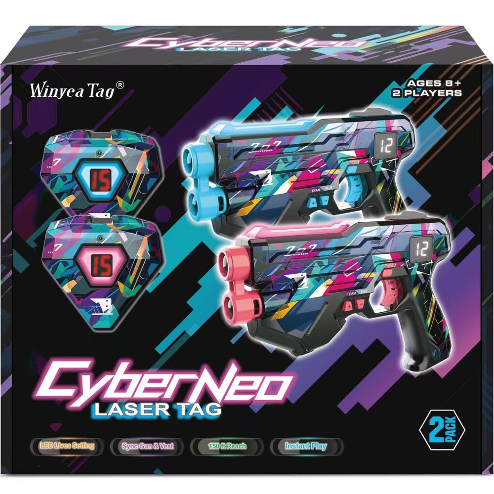 Winyea Tag laser tag gun and vest set for fast, synced battles indoors or out.