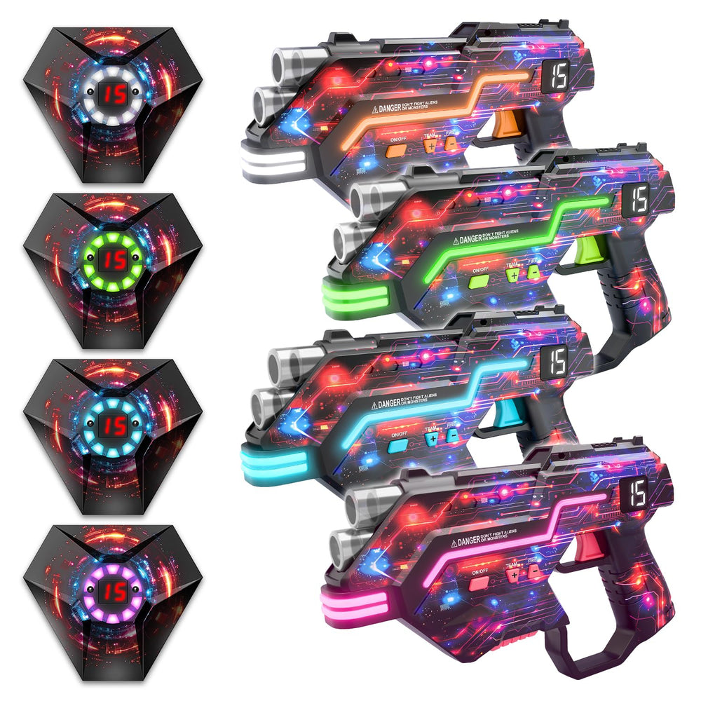 Winyea Tag laser tag guns set front view ready for action