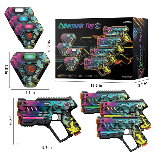 Winyea Tag laser tag vest with LED life display enhances team strategy.