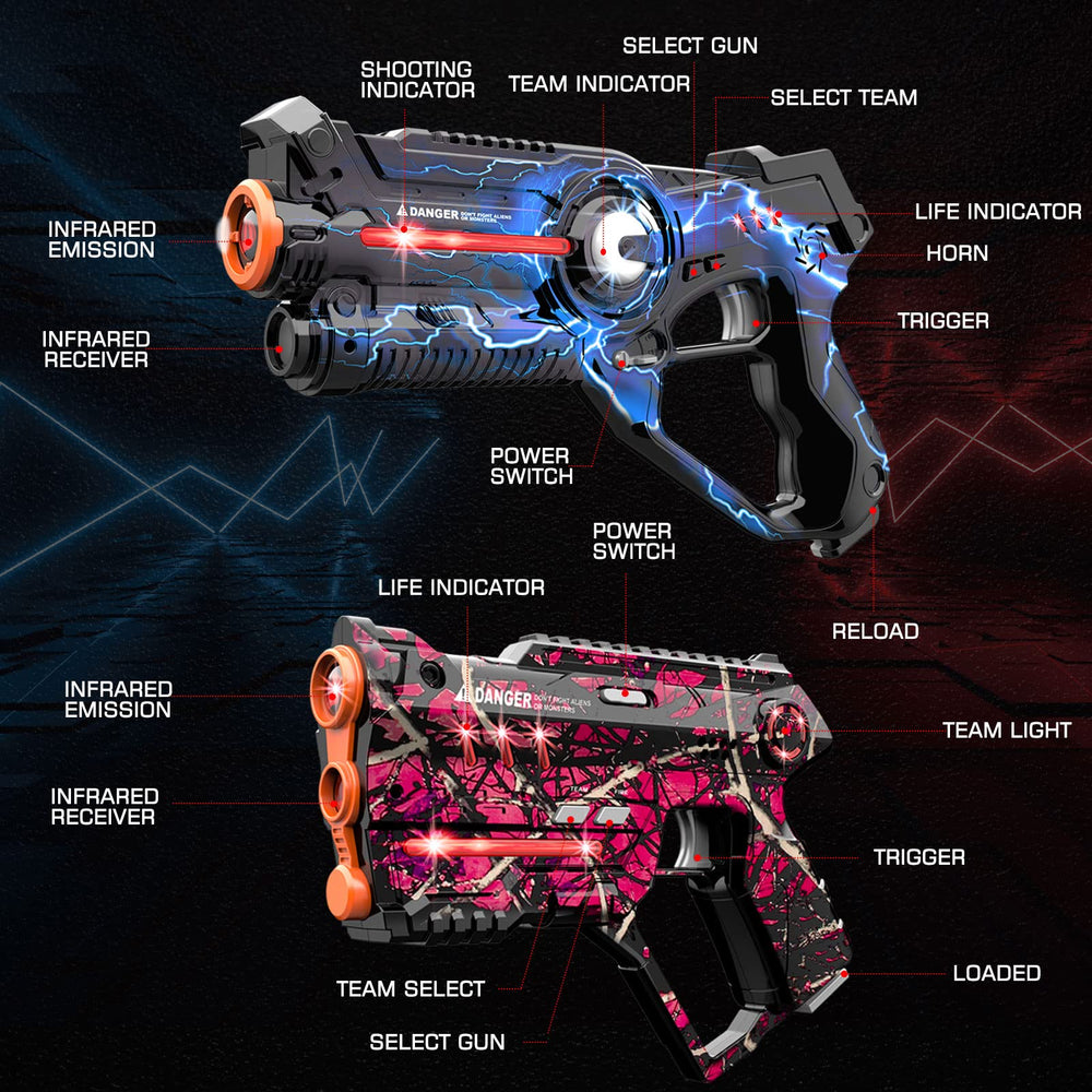 Winyea Tag laser tag tactile vibrations and built in sound enhance immersion.