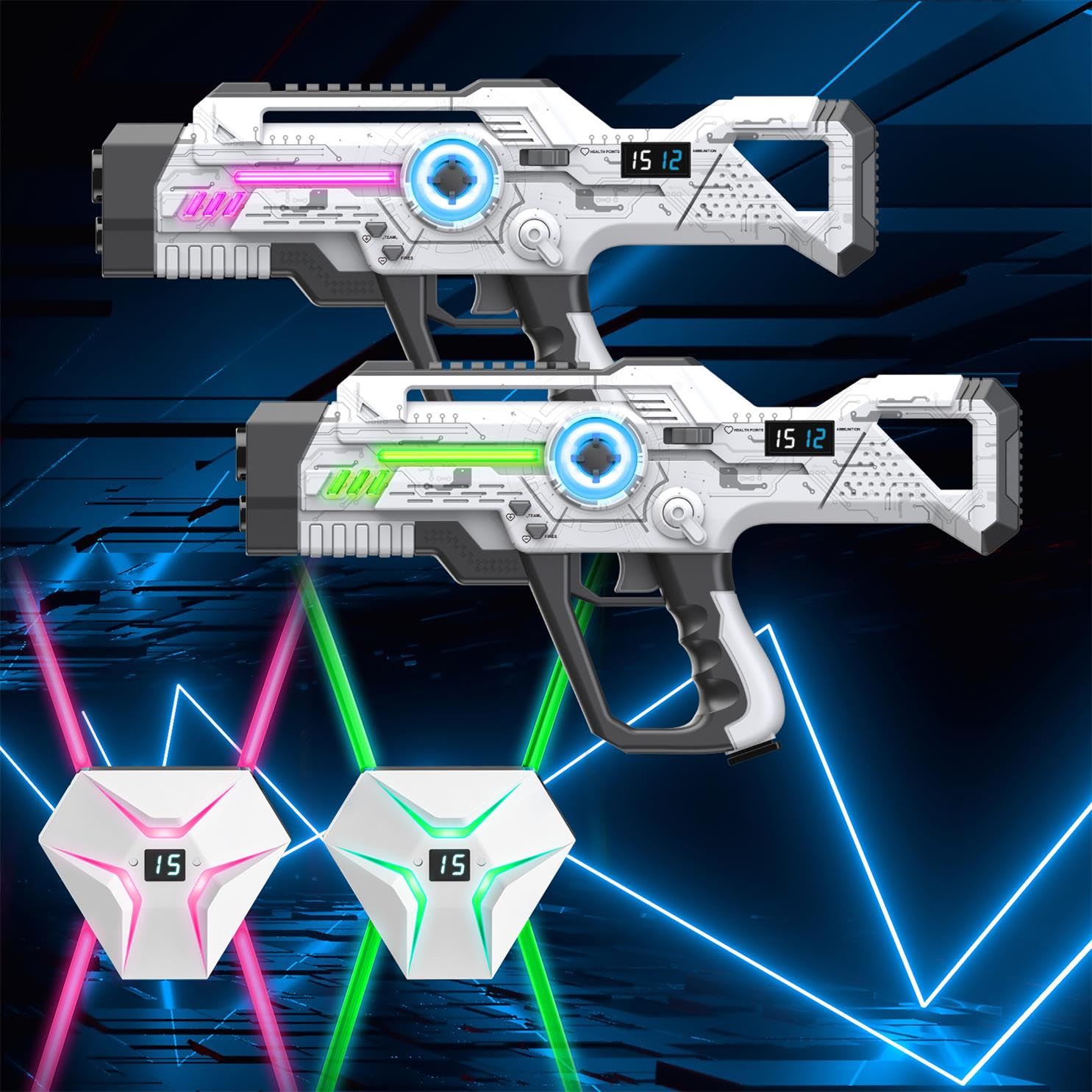 Winyea Tag glow vest with illuminated straps for night battles.