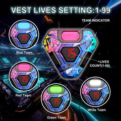 Winyea Tag vest with life indicator during play.