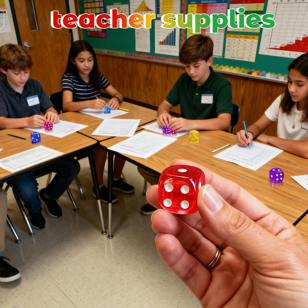 Winzwon dice 10 color set for color based learning and games