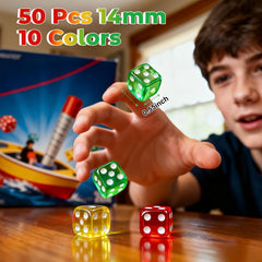 Winzwon dice in hand showing comfortable grip for easy rolling