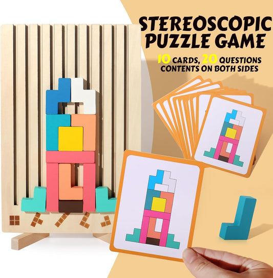 WISBOOK wooden colored blocks closeup with a smooth finish for tiny hands.