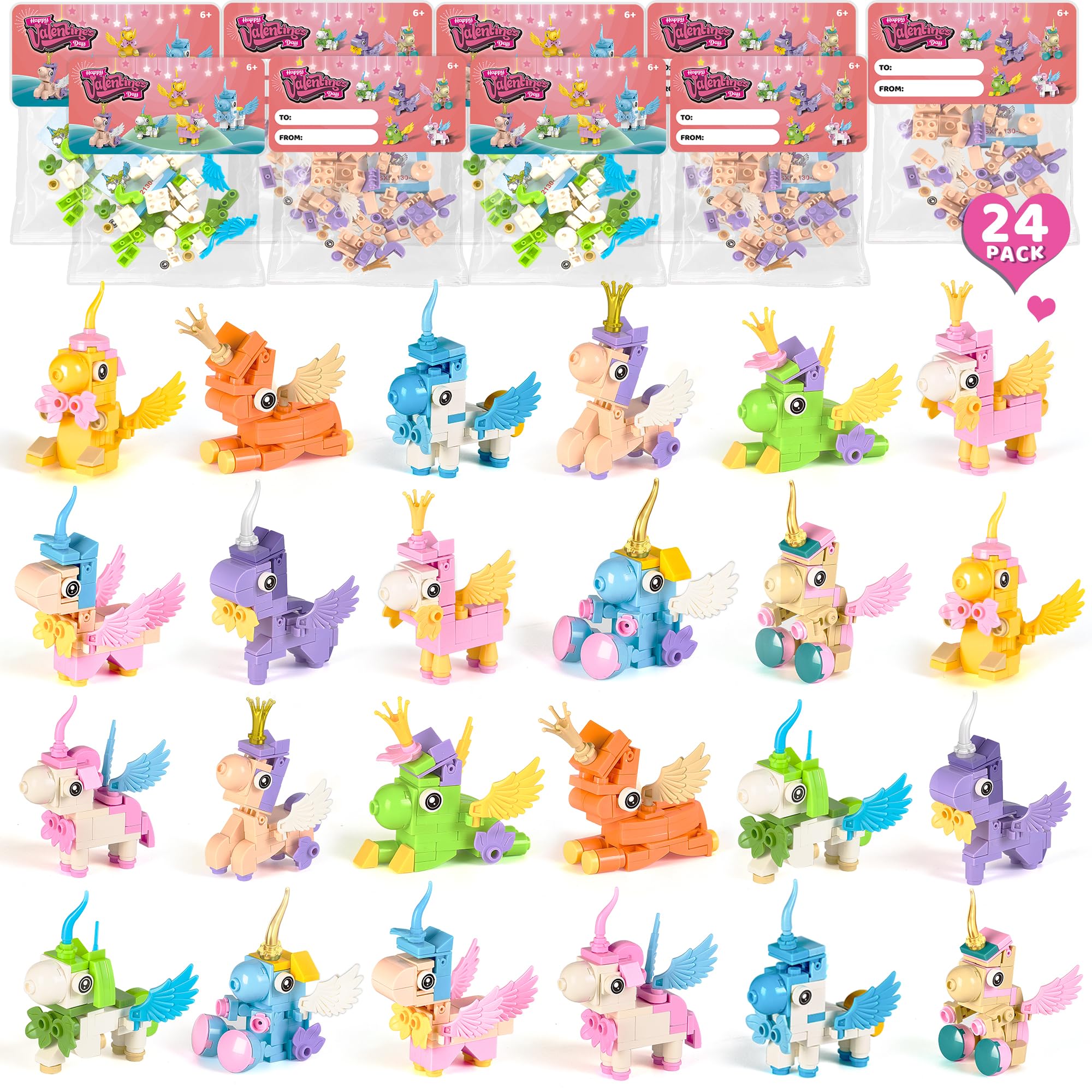 Wisdom Castle unicorn building set included in 24-pack for classroom fun
