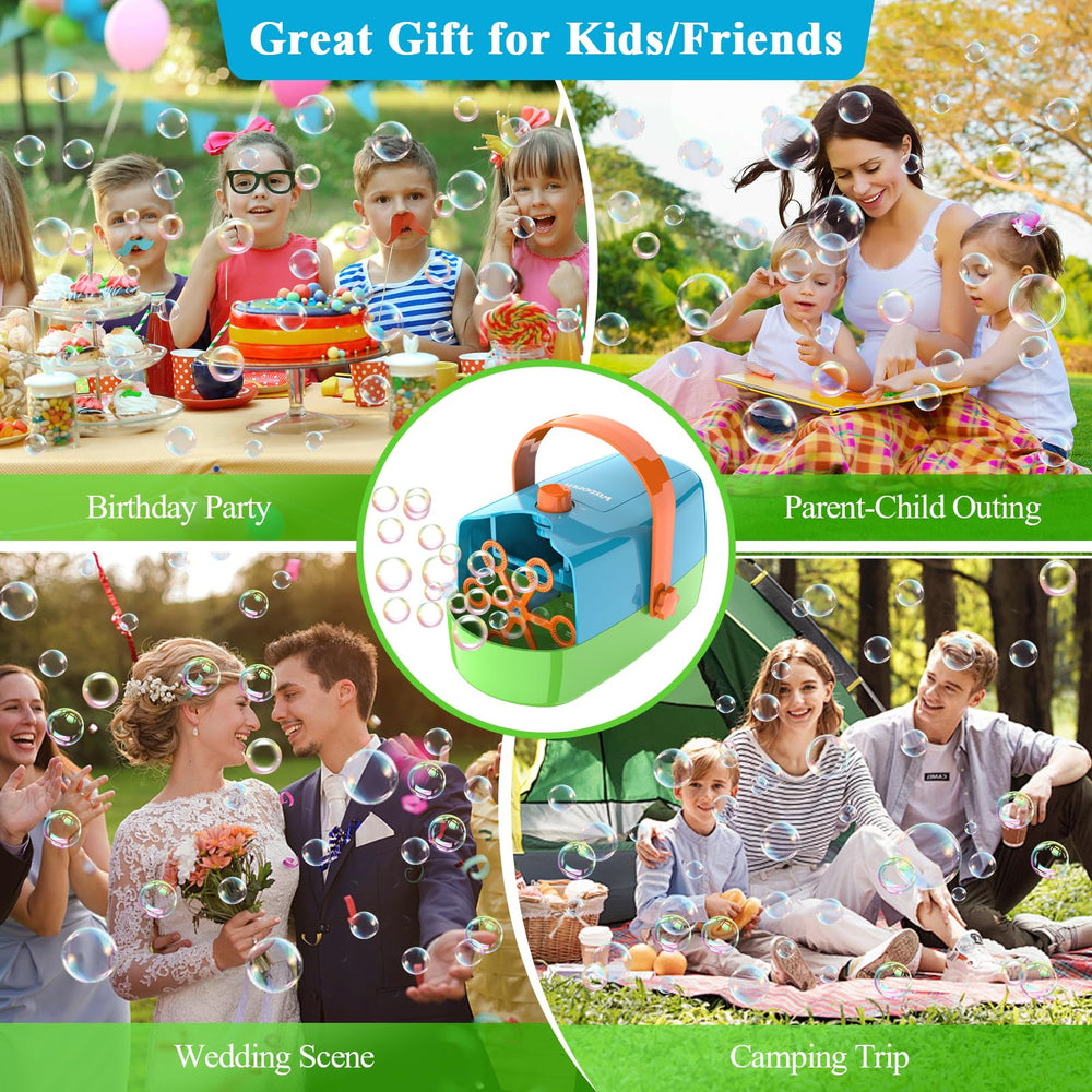 Wisdomlit Bubble Machine durable materials and kid-safe design