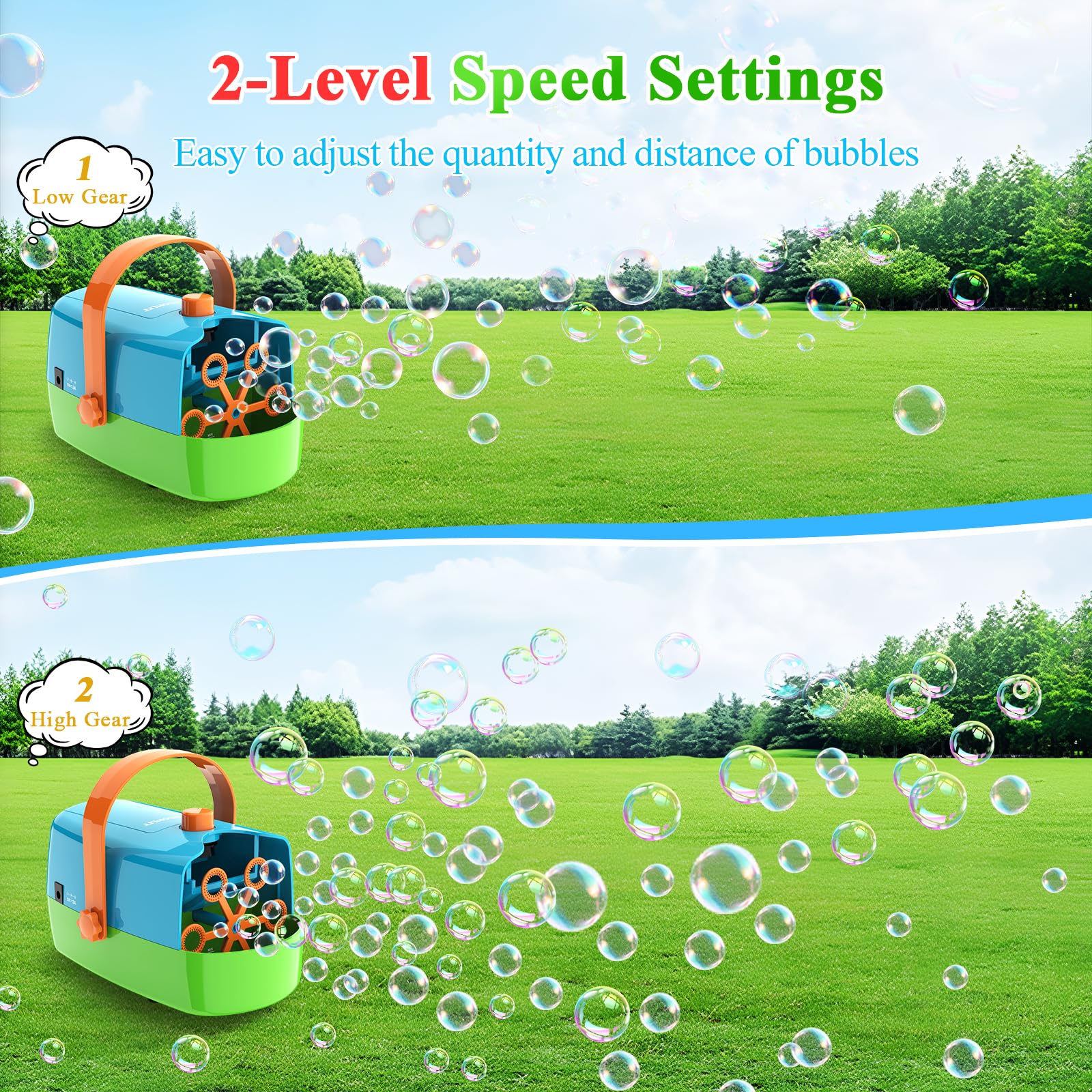 Wisdomlit Bubble Machine 330 ml tank supports longer sessions