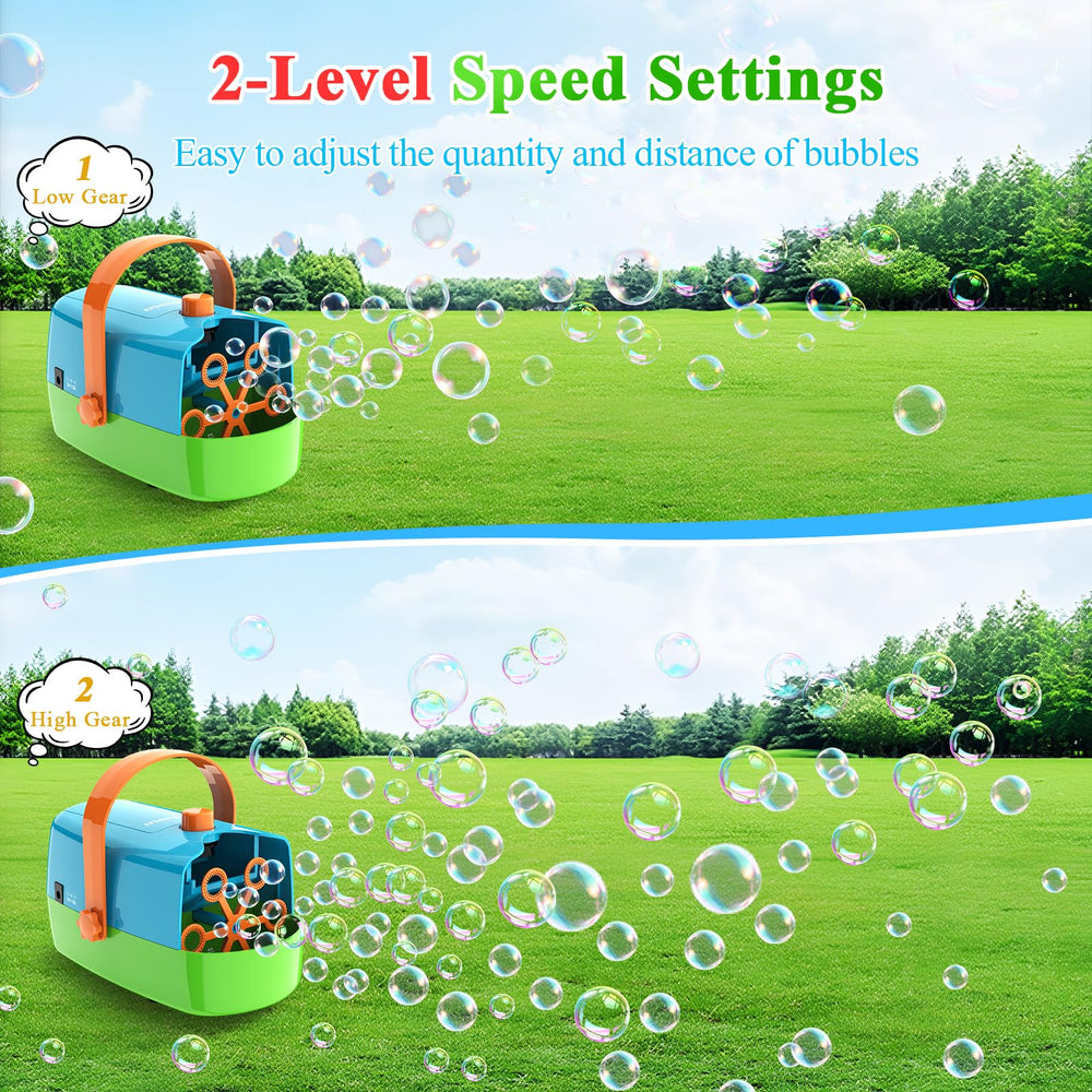 Wisdomlit Bubble Machine 330 ml tank supports longer sessions