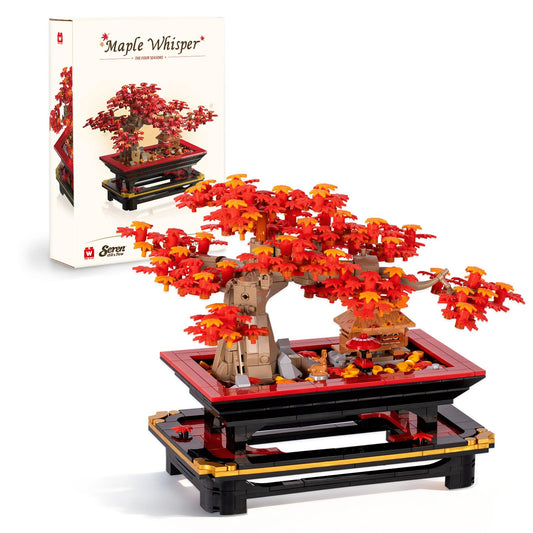 Wise Block Japanese Red Maple Bonsai Kit cover photo, ideal for a calming desk display.