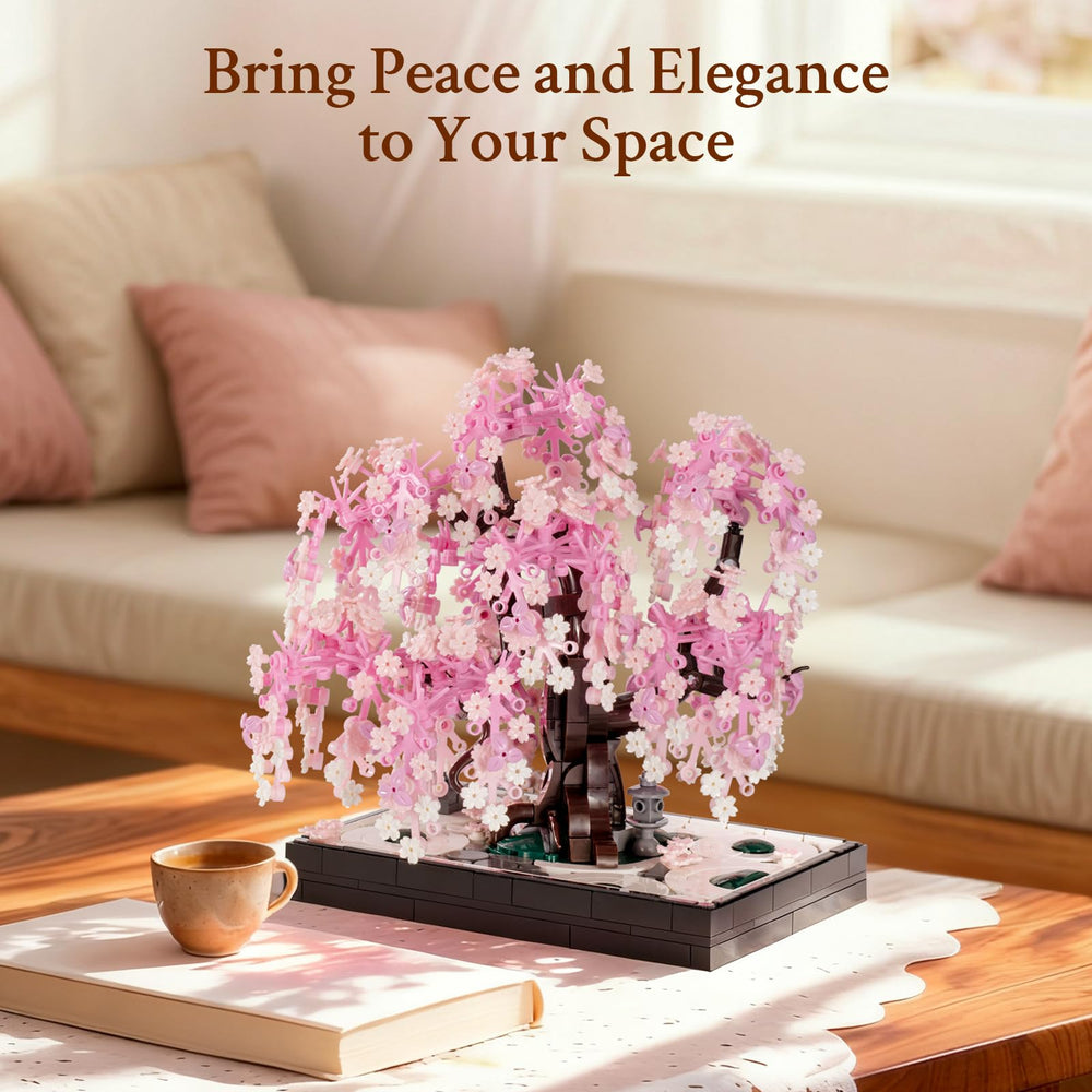 Wise Block tranquil garden scene promoting calm focus during build.