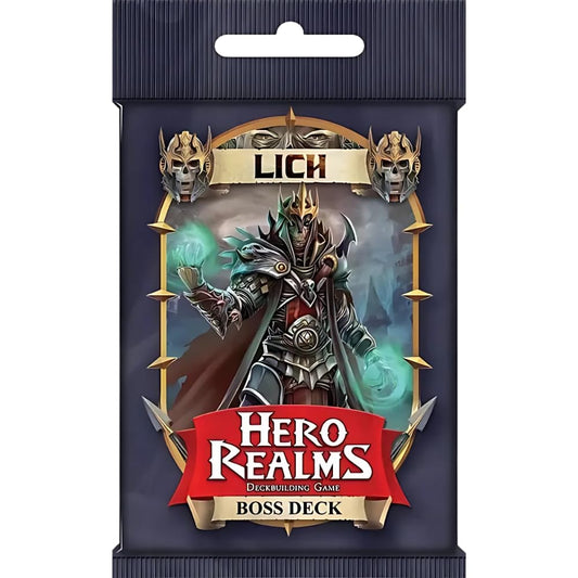 WISE WIZARD GAMES lich boss deck dark magic portrait inspires tense game moments.