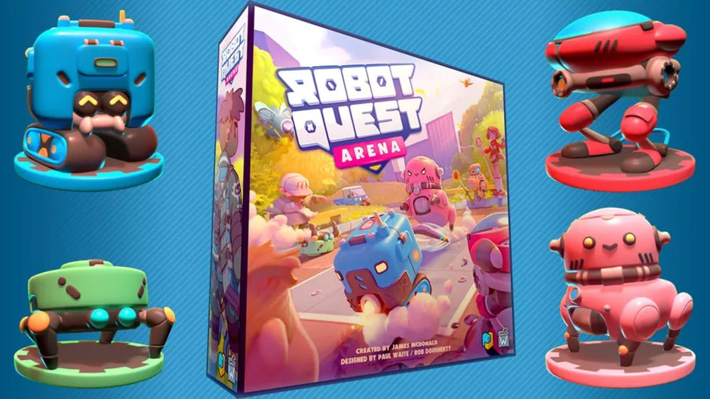 Wise Wizard Games Robot Quest Arena deck of cards allows customization and strategic timing.