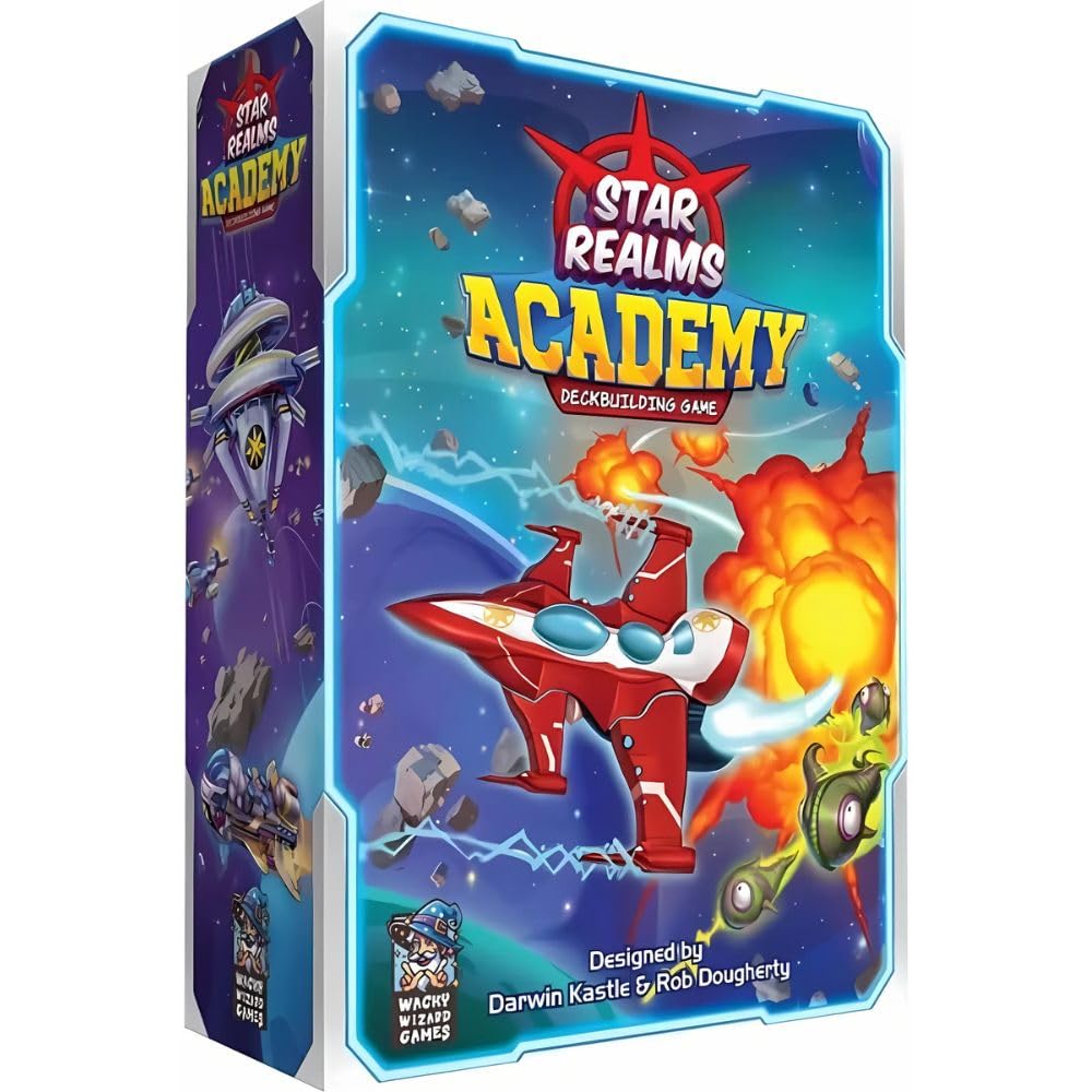 Wise Wizard Games Star Realms Academy cards on table for quick family play.