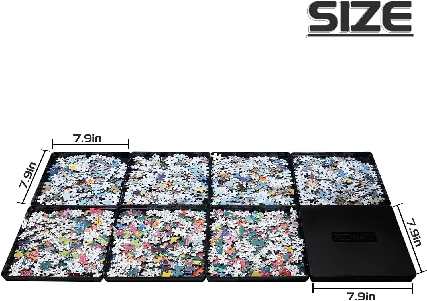Wishdiam blue-white mix sorter trays aid color separation for faster assembly