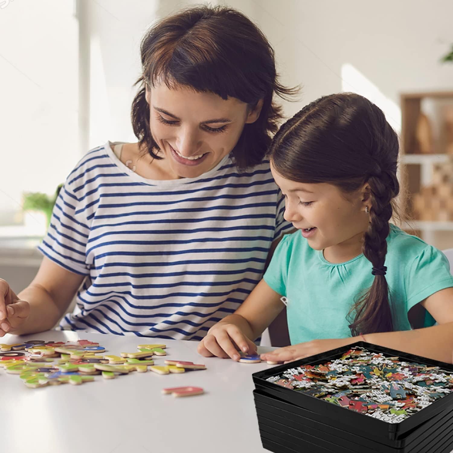 Wishdiam gift-for-puzzlers tray set is a thoughtful present for puzzle lovers