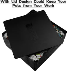 Wishdiam stackable puzzle trays save space for group puzzle sessions