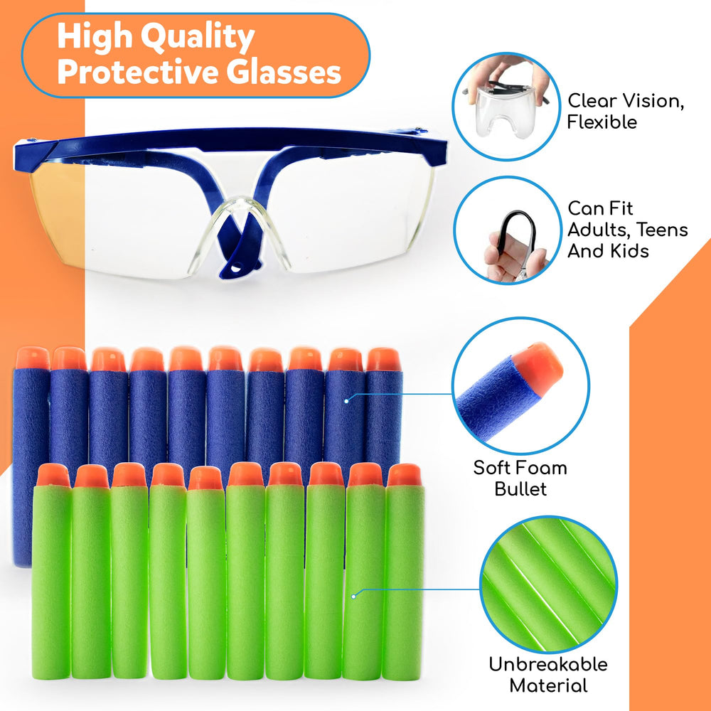 Wishery Nerf clear goggles protect eyes during active games