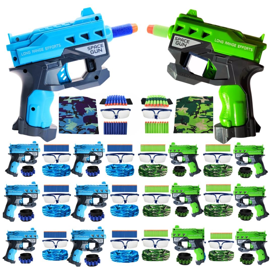 Wishery Nerf mini gun set for kids; ideal for fast outdoor battles