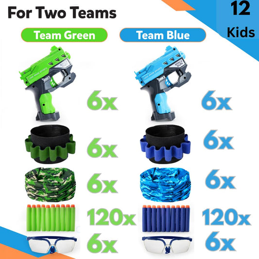 Wishery Nerf wrist ammo holder keeps ammo organized during play