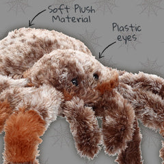 WISHPETS tarantula 9-inch car companion for car rides.