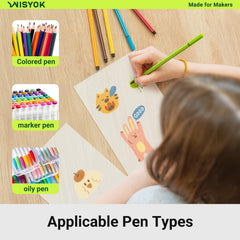 WISYOK hand-drawing-friendly shrink film with frosted surface for coloring designs.