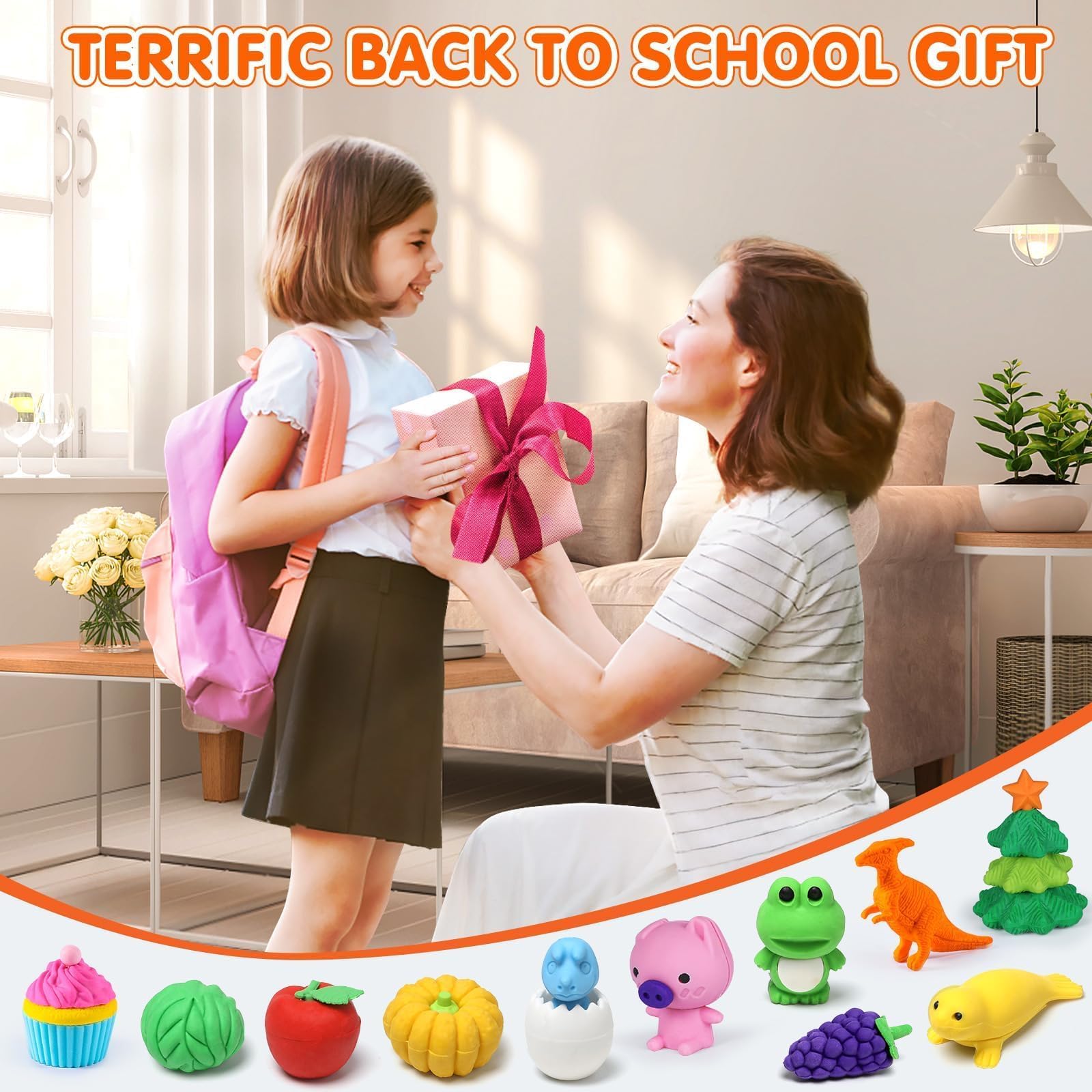 WITALENT bear and koala erasers offer soft tactile fun for tiny hands.