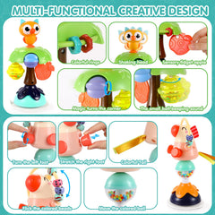 WITALENT suction horse rattle close-up shows bright colors for visual appeal.