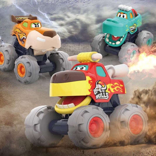 WITALENT monster truck green crocodile, sensory play with vivid colors.
