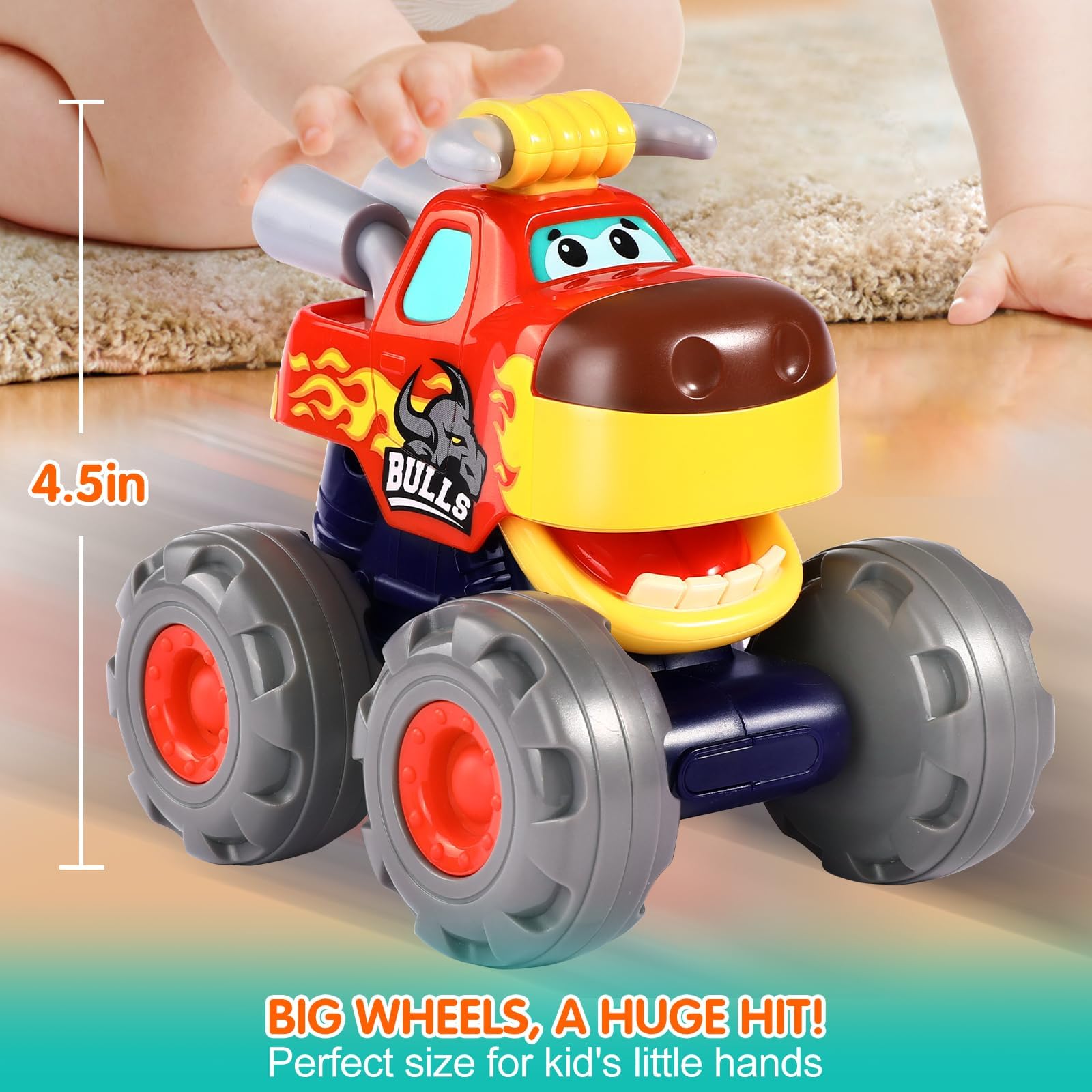 WITALENT indoor-outdoor monster truck play versatility across surfaces.