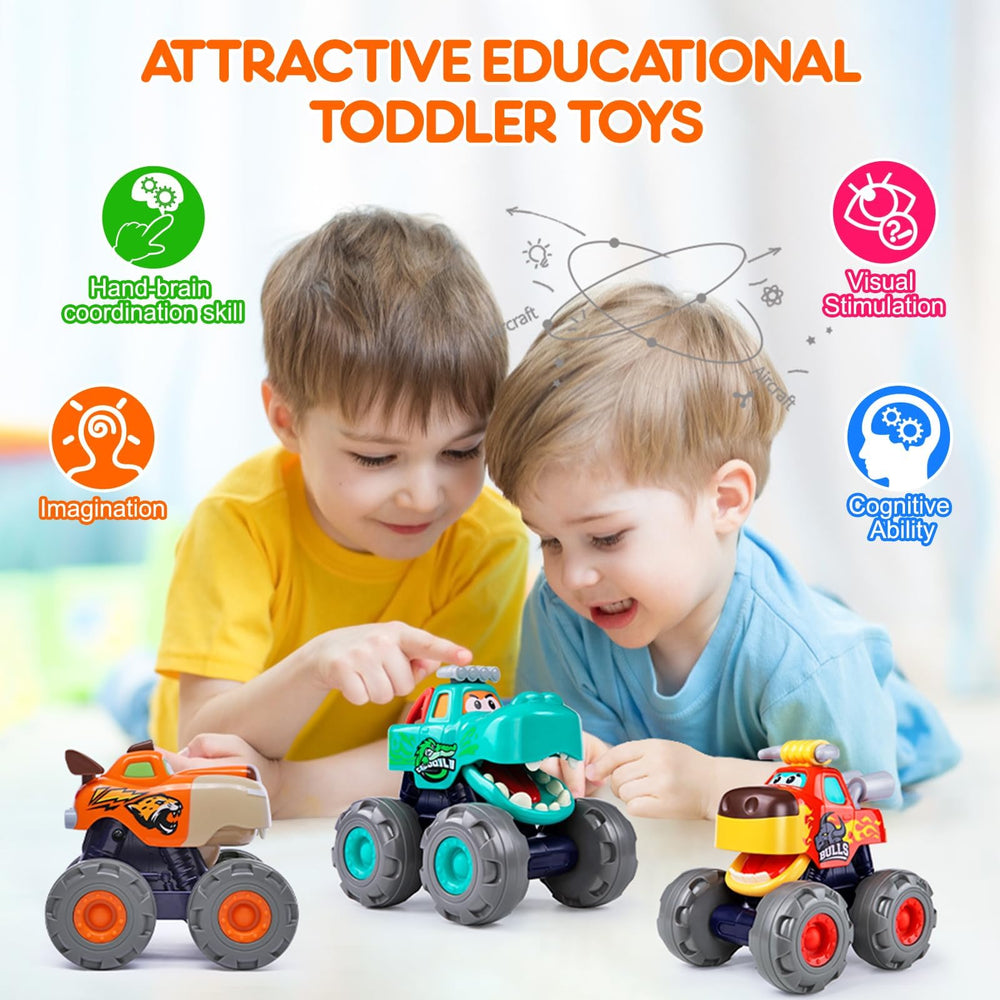 WITALENT monster truck yellow leopard, engaging visuals to spark imagination.