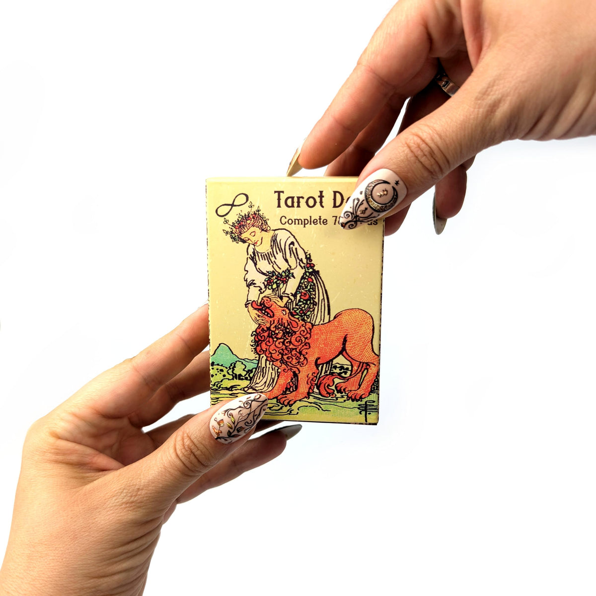 Witchy Cauldron mini tarot deck for pocket reading on the go.